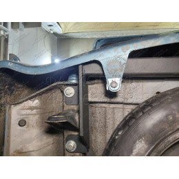 H.T79.A HALTY Фаркоп на Toyota Wish 2WD/4WD 2003-2009, 2009-2017 без подрезки бампера. Тип шара: A. Нагрузки: 750/75 кг, масса фаркопа 15,3 кг
