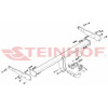 V-156 STEINHOF Фаркоп на Seat Alhambra 2012-2020, Volkswagen Sharan 2012-2020 без подрезки бампера. Тип шара: A. Нагрузки: 2500/100 кг, масса фаркопа 19,63 кг (без электрики в комплекте)