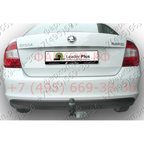 V125-A Лидер-плюс ТСУ для Volkswagen Polo седан 2010-2020, Polo лифтбек 2020-2022, Skoda Rapid лифтбек 2012-2020, 2020-2022. Требуется подрезка бампера. Нагрузки: 1000/75 кг, масса фаркопа 15,02 кг (без электрики в комплекте)