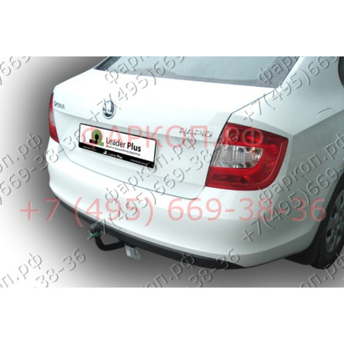 V125-A Лидер-плюс ТСУ для Volkswagen Polo седан 2010-2020, Polo лифтбек 2020-2022, Skoda Rapid лифтбек 2012-2020, 2020-2022. Требуется подрезка бампера. Нагрузки: 1000/75 кг, масса фаркопа 15,02 кг (без электрики в комплекте)