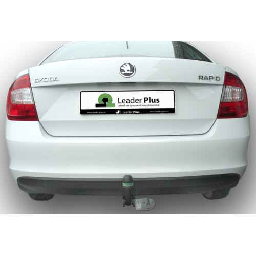 V125-A Лидер-плюс ТСУ для Volkswagen Polo седан 2010-2020, Polo лифтбек 2020-2022, Skoda Rapid лифтбек 2012-2020, 2020-2022. Требуется подрезка бампера. Нагрузки: 1000/75 кг, масса фаркопа 15,02 кг (без электрики в комплекте)