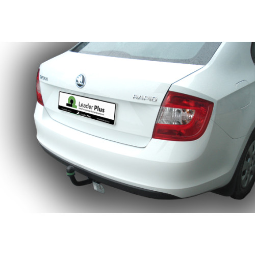 V125-A Лидер-плюс ТСУ для Volkswagen Polo седан 2010-2020, Polo лифтбек 2020-2022, Skoda Rapid лифтбек 2012-2020, 2020-2022. Требуется подрезка бампера. Нагрузки: 1000/75 кг, масса фаркопа 15,02 кг (без электрики в комплекте)