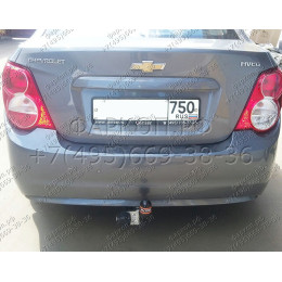CV 07 AVTOS Фаркоп на Chevrolet Nexia 2020-, Ravon Nexia R3 2015-2020, Chevrolet Aveo седан 2002-2012. Необходима подрезка бампера. Тип шара: A. Нагрузки: 750/50 кг, масса фаркопа 16,5 к