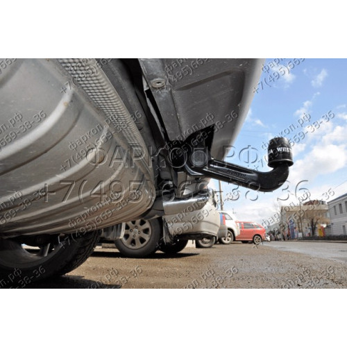 321736600001 WESTFALIA Фаркоп на Volkswagen Touareg 2002-2010, 2010-2018, Porsche Cayenne 2002-2010, 2010-2017. Быстросъемное вертикальное крепление шара на ключе. Нагрузки 3500/140 кг, масса фаркопа 34 кг