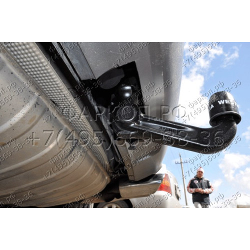 321736600001 WESTFALIA Фаркоп на Volkswagen Touareg 2002-2010, 2010-2018, Porsche Cayenne 2002-2010, 2010-2017. Быстросъемное вертикальное крепление шара на ключе. Нагрузки 3500/140 кг, масса фаркопа 34 кг