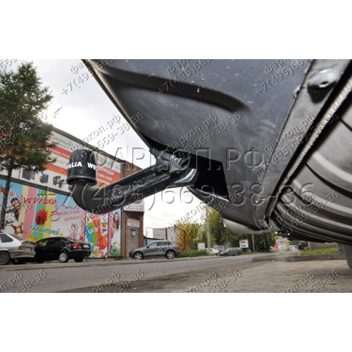 321736600001 WESTFALIA Фаркоп на Volkswagen Touareg 2002-2010, 2010-2018, Porsche Cayenne 2002-2010, 2010-2017. Быстросъемное вертикальное крепление шара на ключе. Нагрузки 3500/140 кг, масса фаркопа 34 кг