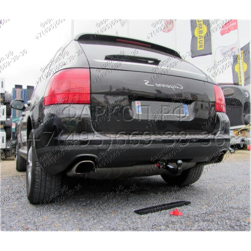 321736600001 WESTFALIA Фаркоп на Volkswagen Touareg 2002-2010, 2010-2018, Porsche Cayenne 2002-2010, 2010-2017. Быстросъемное вертикальное крепление шара на ключе. Нагрузки 3500/140 кг, масса фаркопа 34 кг