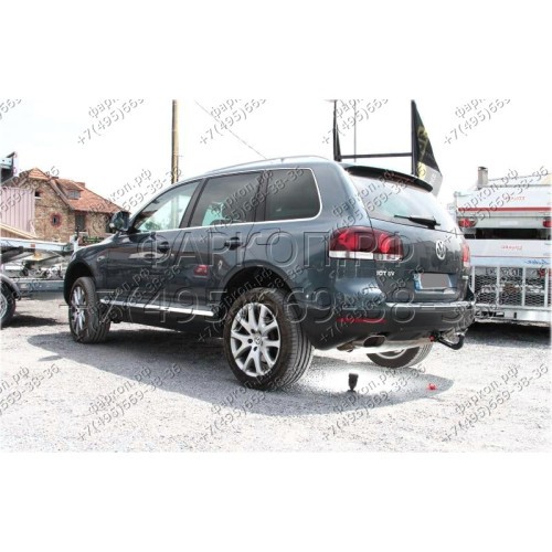 321736600001 WESTFALIA Фаркоп на Volkswagen Touareg 2002-2010, 2010-2018, Porsche Cayenne 2002-2010, 2010-2017. Быстросъемное вертикальное крепление шара на ключе. Нагрузки 3500/140 кг, масса фаркопа 34 кг