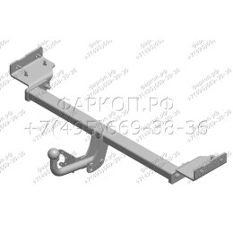 HY 22 AVTOS Фаркоп на Hyundai ix35 2010-2015, Kia Sportage 2010-2015. Необходима подрезка бампера. Тип шара: A. Нагрузки: 2000/100 кг, масса фаркопа 15 кг (без электрики в ком