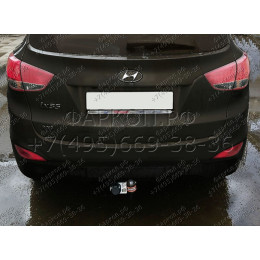 HY 22 AVTOS Фаркоп на Hyundai ix35 2010-2015, Kia Sportage 2010-2015. Необходима подрезка бампера. Тип шара: A. Нагрузки: 2000/100 кг, масса фаркопа 15 кг (без электрики в ком