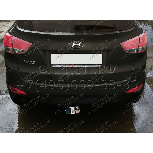 HY 22 AVTOS Фаркоп на Hyundai ix35 2010-2015, Kia Sportage 2010-2015. Необходима подрезка бампера. Тип шара: A. Нагрузки: 2000/100 кг, масса фаркопа 15 кг (без электрики в комплекте)