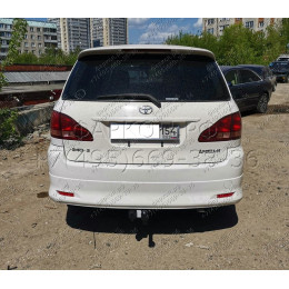 H.T60.A HALTY Фаркоп на Toyota Ipsum 2WD/4WD (кузов ACM21, ACM26) 2001-2009, Toyota Avensis Verso 2001-2009. Возможно потребуется подрезка бампера. Тип шара: A. Нагрузки: 750/75 кг, масс