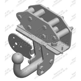 TY 19 AVTOS Фаркоп на Toyota Land Cruiser 200 2007-2021, Lexus LX 2007-2022. Необходима подрезка бампера. Тип шара: A. Нагрузки: 2700/100 кг, масса фаркопа 10,5 кг (без электрики 