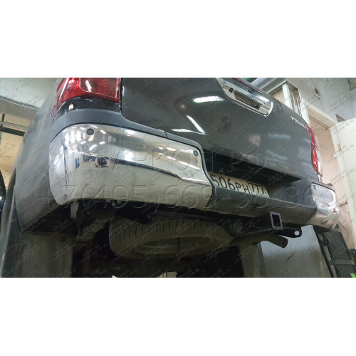 FA 0971-E Бизон Фаркоп на Toyota Hilux 2015-, JAC T6 2019-, JAC T8 2019-, JAC T8 Pro 2023-, Sollers ST6 2023-, Sollers ST8 2024- без подрезки бампера. Тип шара: E (легкосъемный шар под квадрат). Нагрузки: 3500/120 кг. Не комплектуется электрикой