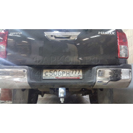 FA 0971-E Бизон Фаркоп на Toyota Hilux 2015-, JAC T6 2019-, JAC T8 2019-, JAC T8 Pro 2023-, Sollers ST6 2023-, Sollers ST8 2024- без подрезки бампера. Тип шара: E (легкосъемный шар под квадрат