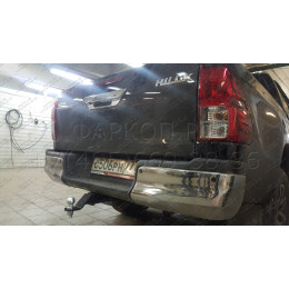 FA 0971-E Бизон Фаркоп на Toyota Hilux 2015-, JAC T6 2019-, JAC T8 2019-, JAC T8 Pro 2023-, Sollers ST6 2023-, Sollers ST8 2024- без подрезки бампера. Тип шара: E (легкосъемный шар под квадрат
