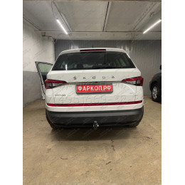2155-A ORIS Фаркоп на Skoda Kodiaq 2017-2023, Volkswagen Tiguan II 2016-2024, Skoda Karoq 2017-, Seat Ateca 2016- без выреза в бампере. Тип шара: A. Нагрузки: 2530/100 кг, масса фаркопа 18 кг (без