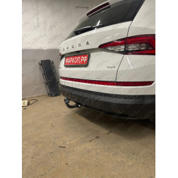 2155-A ORIS Фаркоп на Skoda Kodiaq 2017-2023, Volkswagen Tiguan II 2016-2024, Skoda Karoq 2017-, Seat Ateca 2016- без выреза в бампере. Тип шара: A. Нагрузки: 2530/100 кг, масса фаркопа 18 кг (без