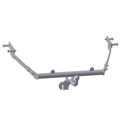 2527-A ORIS Фаркоп на Citroen Berlingo I 1996-2008, Peugeot Partner I 1996-2008. Необходима подрезка бампера. Тип шара: A. Нагрузки: 1100/75 кг, масса фаркопа 12 кг (без электрики