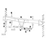 29276712 BALTEX Фаркоп на SsangYong Kyron 2005-2015. Необходима подрезка бампера. Тип шара: A. Нагрузки: 2400/100 кг, масса фаркопа 23 кг (без электрики в комплекте)