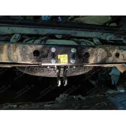 T-163 STEINHOF Фаркоп на Toyota Land Cruiser Prado 3 двери (J125) 2003-2009. Требуется подрезка бампера. Тип шара: A. Нагрузки: 3500/140 кг, масса фаркопа 5 кг (без электрики 