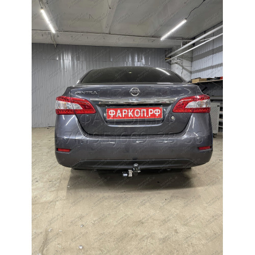 4376-A ORIS Фаркоп на Nissan Sentra 2014-2016. Необходима подрезка бампера. Тип шара: A. Нагрузки: 1000/75 кг, масса фаркопа 17 кг (без электрики в комплекте)