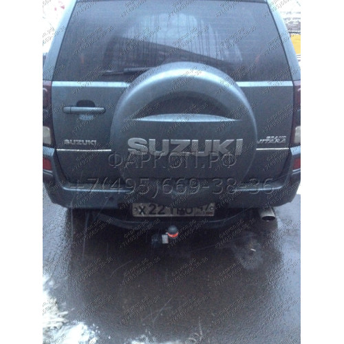 2850-A ORIS Фаркоп на Suzuki Grand Vitara 5 дверей 2005-2016 без выреза в бампере. Тип шара: A. Нагрузки: 1500/75 кг, масса фаркопа 19,4 кг (без электрики в комплекте)