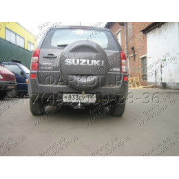 FA 0375-E Бизон Фаркоп на Suzuki Grand Vitara II 5 дверей 2005-2015. Требуется подрезка бампера. Тип шара: E (легкосъемный шар под квадрат). Нагрузки: 2600/120 кг. Не 