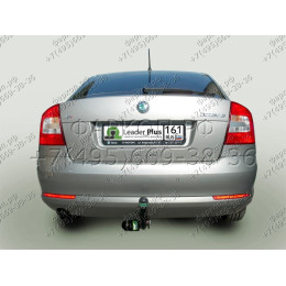 S106-A Лидер-плюс ТСУ для Skoda Octavia II лифтбек (1Z3) 2008-2013, Skoda Superb 2 (3T5) универсал 2009-2015. Требуется подрезка бампера. Нагрузки: 1300/75 кг, масса фаркопа 14,6