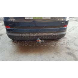 2155-A ORIS Фаркоп на Skoda Kodiaq 2017-2023, Volkswagen Tiguan II 2016-2024, Skoda Karoq 2017-, Seat Ateca 2016- без выреза в бампере. Тип шара: A. Нагрузки: 2530/100 кг, масса фаркопа 18 кг (без