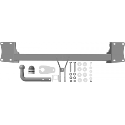 90201-A MOTODOR Фаркоп с оцинкованным шаром на BMW X5 E70 2007-2013, X5 F15 2013-2018, BMW X6 F16 2014-2019, кроме моделей с M-пакетом. Невидимый вырез бампера. Тип шара: A. Нагрузки: 2000/100 кг, масса фаркопа 16,4 кг (без электрики в комплекте)