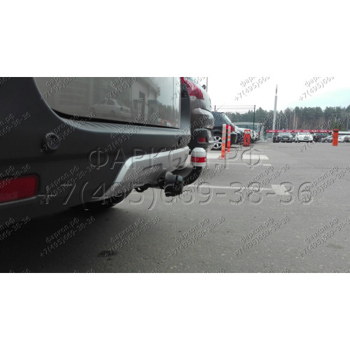 1231-A ORIS Фаркоп на Лада Ларгус 2012-, Лада Ларгус Cross 2012- без подрезки бампера. Тип шара: A. Нагрузки: 1300/75 кг, масса фаркопа 18,6 кг (без электрики в комплекте)