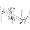 92516-A MOTODOR Фаркоп с оцинкованным шаром на Toyota Camry V40 2006-2011 (без выреза в бампере), V50 2011-2018 (невидимый вырез бампера). Тип шара: A. Нагрузки: 1200/75 кг, масса фаркопа 17,5 кг (без электрики в комплекте)