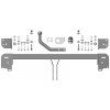 92516-A MOTODOR Фаркоп с оцинкованным шаром на Toyota Camry V40 2006-2011 (без выреза в бампере), V50 2011-2018 (невидимый вырез бампера). Тип шара: A. Нагрузки: 1200/75 кг, масса фаркопа 17,5 кг (без электрики в комплекте)