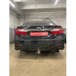 92516-A MOTODOR Фаркоп с оцинкованным шаром на Toyota Camry V40 2006-2011 (без выреза в бампере), V50 2011-2018 (невидимый вырез бампера). Тип шара: A. Нагрузки: 1200/75 кг, 