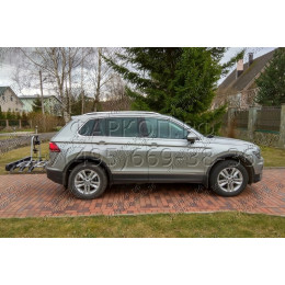 2155-A ORIS Фаркоп на Skoda Kodiaq 2017-2023, Volkswagen Tiguan II 2016-2024, Skoda Karoq 2017-, Seat Ateca 2016- без выреза в бампере. Тип шара: A. Нагрузки: 2530/100 кг, масса фаркопа 18 кг (без