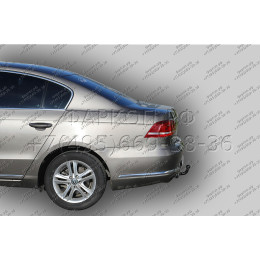 V130-A Лидер-плюс ТСУ для Volkswagen Passat B7 2010-2015. Требуется подрезка бампера. Нагрузки: 1300/75 кг, масса фаркопа 12,4 кг (без электрики в комплекте)