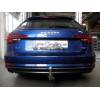 A052C GALIA Полностью оцинкованный фаркоп на Audi A4 седан/универсал 2016-2024, Audi A4 Allroad Quattro 2016-2024, Audi A5 2016-2024. Подрозетник убирается за бампер. Тип шара: C (горизонтальный съемный). Невидимый вырез бампера. Нагрузки: 2100/90 кг, мас