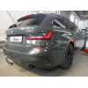 B025V GALIA Полностью оцинкованный фаркоп на BMW 3-Series седан/универсал 2018-, BMW 4-Series G22 coupe 2020-, BMW 4-Series G26 Gran Coupe 2021-. Подрозетник убирается за бампер. Тип шара: AV (вертикальное быстросъемное крепление шара на ключе). Установка
