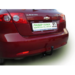 C203-A Лидер-плюс ТСУ для Chevrolet Lacetti хетчбек 2004-2012 без снятия и выреза бампера. Нагрузки: 1200/75 кг, масса фаркопа 17,22 кг, требуется 4 сверления (без 