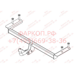CN 01 AVTOS Фаркоп на Citroen C4 седан 2013-2022 без подрезки бампера. Тип шара: A. Нагрузки: 1250/75 кг, масса фаркопа 13 кг (без электрики в комплекте)