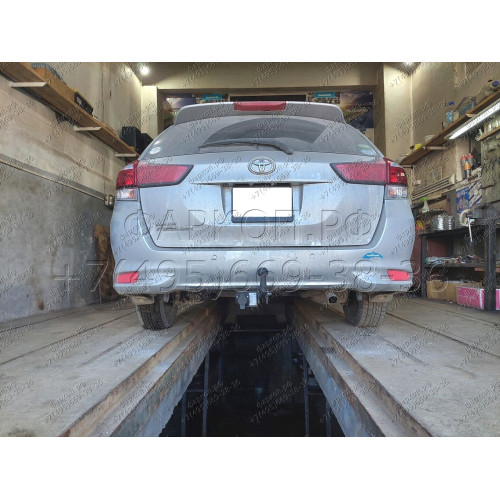 H.T50.A HALTY Фаркоп на Toyota Fielder 2WD/4WD 2012-2017, 2017- (без подрезки бампера), Toyota Corolla Axio E160 2012-, в т.ч. Hybrid (требуется подрезка бампера). Тип шара: A. Нагрузки: 550/50 кг, масса фаркопа 13, 3 кг