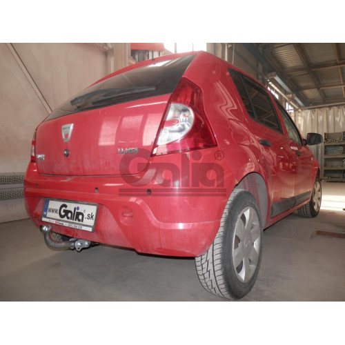 D040A GALIA Полностью оцинкованный фаркоп на Renault Sandero 2009-2014, Renault Sandero Stepway 2010-2014. Тип шара: A. Установка без снятия и выреза бампера. Нагрузки: 1200/75 кг, масса фаркопа 14,72 кг
