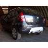 D040A GALIA Полностью оцинкованный фаркоп на Renault Sandero 2009-2014, Renault Sandero Stepway 2010-2014. Тип шара: A. Установка без снятия и выреза бампера. Нагрузки: 1200/75 кг, масса фаркопа 14,72 кг
