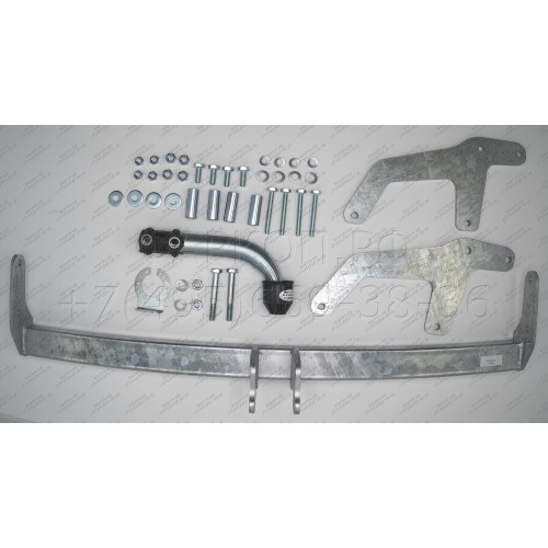D040A GALIA Полностью оцинкованный фаркоп на Renault Sandero 2009-2014, Renault Sandero Stepway 2010-2014. Тип шара: A. Установка без снятия и выреза бампера. Нагрузки: 1200/75 кг, масса фаркопа 14,72 кг
