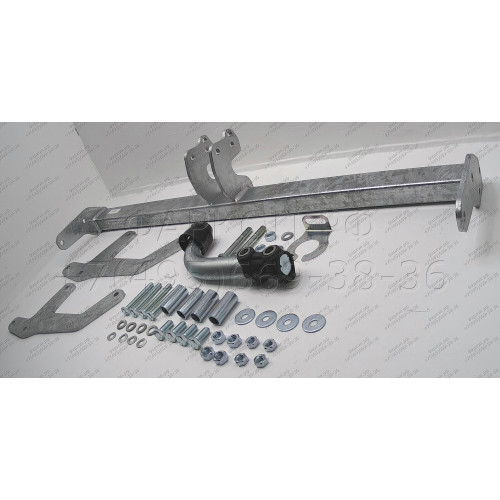 D040A GALIA Полностью оцинкованный фаркоп на Renault Sandero 2009-2014, Renault Sandero Stepway 2010-2014. Тип шара: A. Установка без снятия и выреза бампера. Нагрузки: 1200/75 кг, масса фаркопа 14,72 кг
