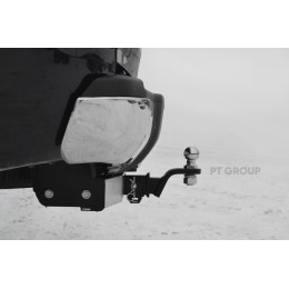 DFS-22-991124.00 PT GROUP Распродажа! Фаркоп с нержавеющей накладкой на Dongfeng DF6 2022- без подрезки бампера. Тип шара: E (легкосъемный шар под квадрат). Нагр