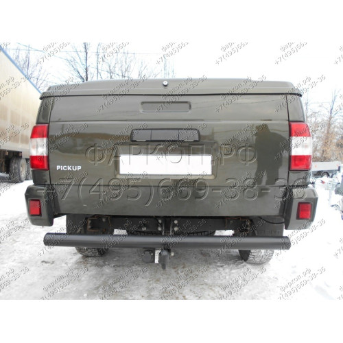 UAZ-06 AVTOS Фаркоп на УАЗ 23632 Пикап 2007-2016 без снятия и подрезки бампера. Тип шара: A. Нагрузки: 800/50 кг, масса фаркопа 9 кг (без электрики в комплекте)