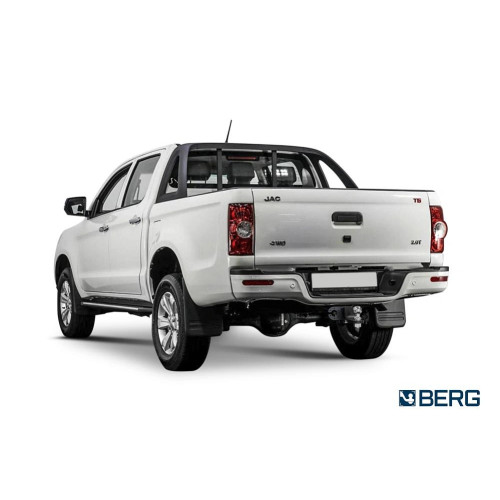 F.1413.002 BERG Фаркоп на JAC T6 2018- (сборка KZ) без снятия и подрезки бампера. Тип шара: E (шаровый узел под американский квадрат). Нагрузки: 3500/120 кг, масса фаркопа 30,3 кг (без электрики в комплекте)