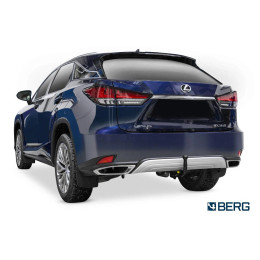 F.3211.003 BERG Фаркоп на Lexus RX 200t, 300, 350 2015-2022 без снятия и подрезки бампера. Тип шара: VM (быстросъемный). Нагрузки: 2500/75 кг, масса фаркопа 23 кг (без эле